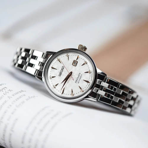 Жіночий годинник SEIKO PRESAGE COCKTAIL TIME CLOVER CLUB SRE009J1 купити за ціною 29000 грн на сайті - THEWATCH