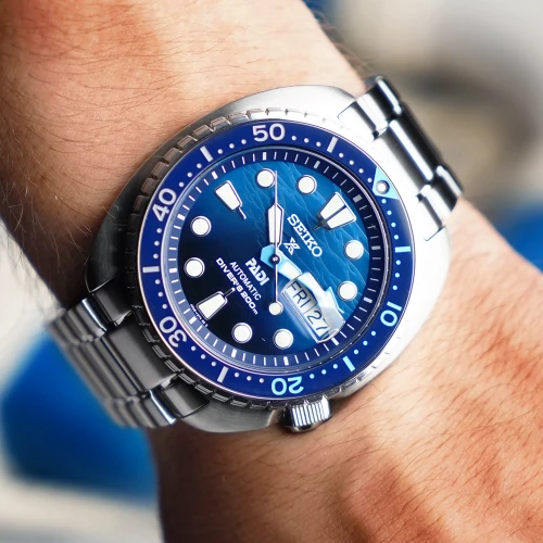 Чоловічий годинник SEIKO PROSPEX KING TURTLE THE GREAT BLUE PADI EDITION SRPK01K1 купити за ціною 33300 грн на сайті - THEWATCH