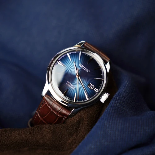 Чоловічий годинник SEIKO PRESAGE COCKTAIL TIME MIDNIGHT BLUE MOON SRPK15J1 купити за ціною 22200 грн на сайті - THEWATCH
