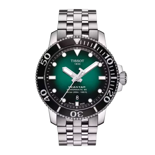 Чоловічий годинник TISSOT SEASTAR 1000 POWERMATIC 80 T120.407.11.091.01 купити за ціною 43710 грн на сайті - THEWATCH