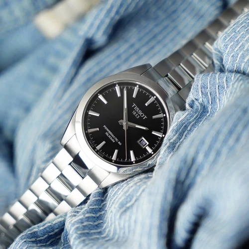 Чоловічий годинник TISSOT GENTLEMAN POWERMATIC 80 SILICIUM T127.407.11.051.00 купити за ціною 45540 грн на сайті - THEWATCH