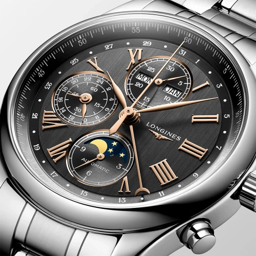 Чоловічий годинник LONGINES MASTER COLLECTION CHRONO MOONPHASE L2.773.4.61.6 купити за ціною 224310 грн на сайті - THEWATCH