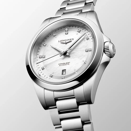 Женские наручные часы LONGINES CONQUEST 30MM L3.320.4.87.6 купить по цене 152650 грн на сайте - THEWATCH