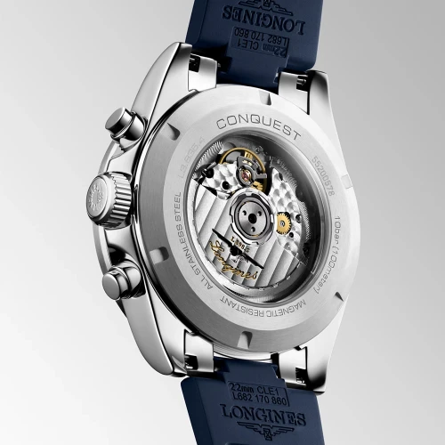 Чоловічий годинник LONGINES CONQUEST CHRONOGRAPH L3.835.4.98.9 купити за ціною 218070 грн на сайті - THEWATCH