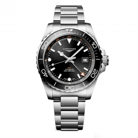 Чоловічий годинник LONGINES HYDROCONQUEST GMT L3.890.4.56.6 купити за ціною 174460 грн на сайті - THEWATCH
