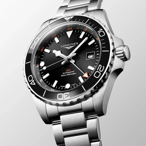 Чоловічий годинник LONGINES HYDROCONQUEST GMT L3.890.4.56.6 купити за ціною 174460 грн на сайті - THEWATCH
