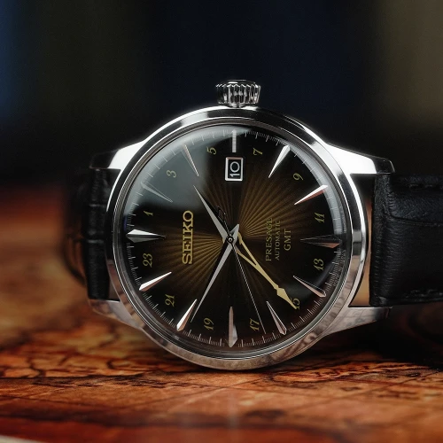 Чоловічий годинник SEIKO PRESAGE COCKTAIL TIME RUSTY NAIL GMT SSK039J1 купити за ціною 30300 грн на сайті - THEWATCH