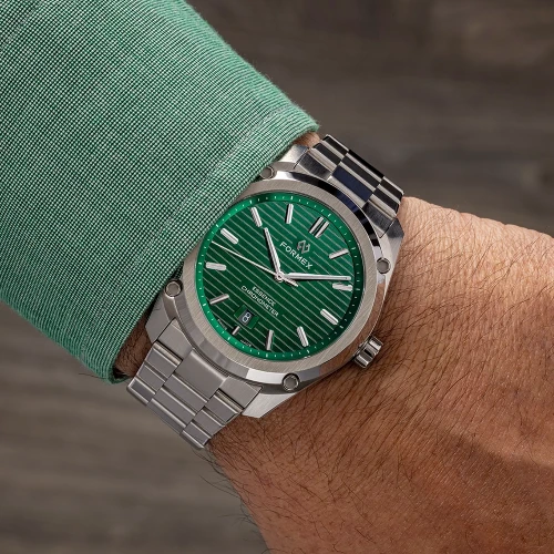 Чоловічий годинник FORMEX ESSENCE AUTOMATIC COSC "GREEN" 43MM 0330.1.6300.100 купити за ціною 85900 грн на сайті - THEWATCH