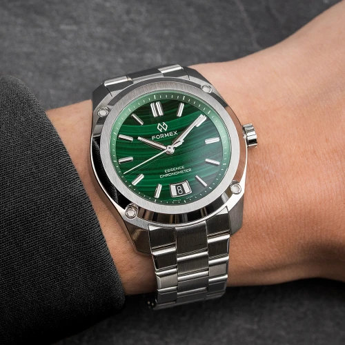 Чоловічий годинник FORMEX ESSENCE AUTOMATIC COSC "MALACHITE" 39MM LIMITED EDITION 0333.1.6690.100 купити за ціною 0 грн на сайті - THEWATCH