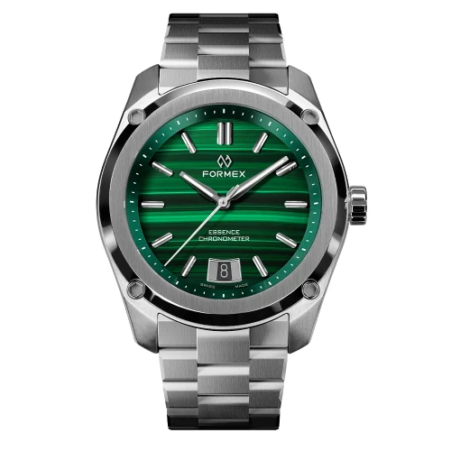 Чоловічий годинник FORMEX ESSENCE AUTOMATIC COSC "MALACHITE" 39MM LIMITED EDITION 0333.1.6690.100 купити за ціною 0 грн на сайті - THEWATCH
