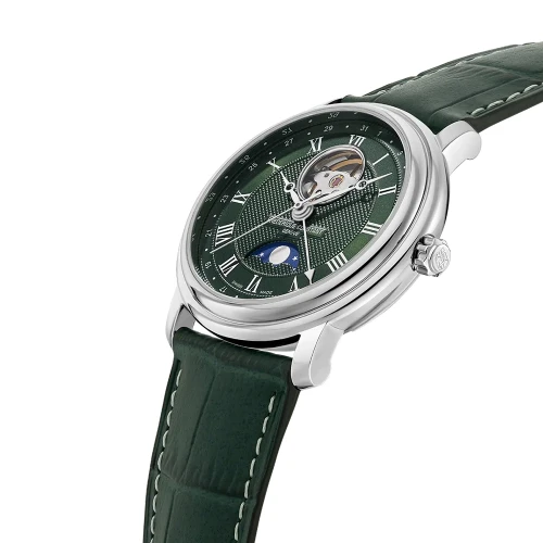 Чоловічий годинник FREDERIQUE CONSTANT SLIMLINE HEART BEAT AUTOMATIC MOONPHASE DATE FC-335MCGRW4P26 купити за ціною 126990 грн на сайті - THEWATCH