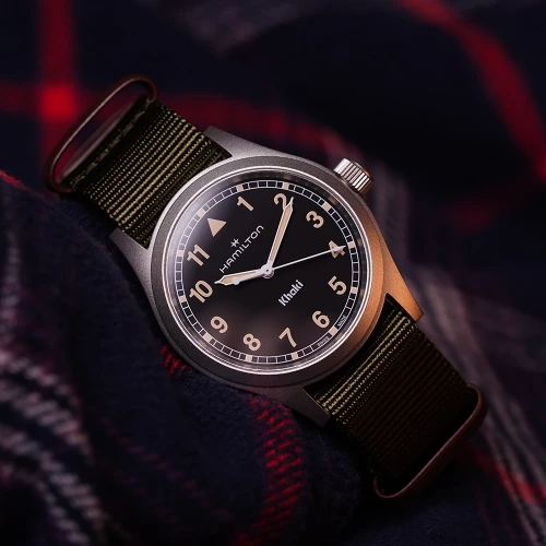 Чоловічий годинник HAMILTON KHAKI FIELD QUARTZ 38MM H69401930 купити за ціною 22350 грн на сайті - THEWATCH