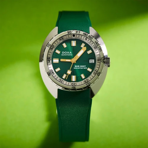 Чоловічий годинник DOXA SUB 200T SEA EMERALD SUNRAY 804.10.131S.26 купити за ціною 78300 грн на сайті - THEWATCH