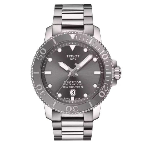 Чоловічий годинник TISSOT SEASTAR 1000 POWERMATIC 80 T120.407.11.081.01 купити за ціною 43710 грн на сайті - THEWATCH