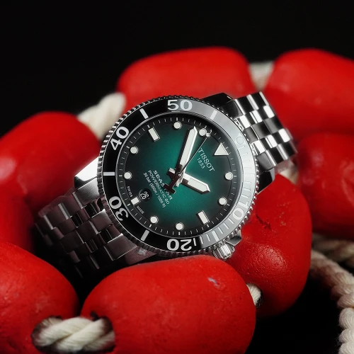 Чоловічий годинник TISSOT SEASTAR 1000 POWERMATIC 80 T120.407.11.091.01 купити за ціною 43710 грн на сайті - THEWATCH