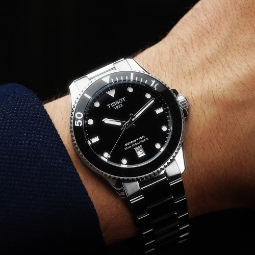 Чоловічий годинник TISSOT SEASTAR 1000 40MM T120.410.11.051.00 купити за ціною 24150 грн на сайті - THEWATCH