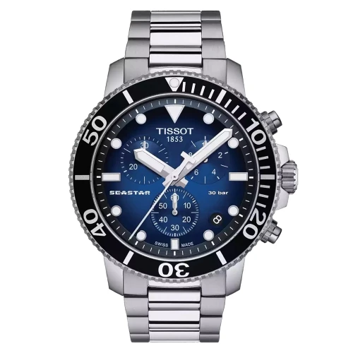 Чоловічий годинник TISSOT SEASTAR 1000 QUARTZ CHRONOGRAPH T120.417.11.041.01 купити за ціною 31470 грн на сайті - THEWATCH