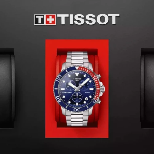 Чоловічий годинник TISSOT SEASTAR 1000 QUARTZ CHRONOGRAPH T120.417.11.041.03 купити за ціною 32090 грн на сайті - THEWATCH