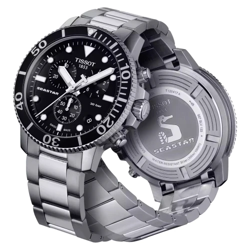 Чоловічий годинник TISSOT SEASTAR 1000 QUARTZ CHRONOGRAPH T120.417.11.051.00 купити за ціною 32090 грн на сайті - THEWATCH