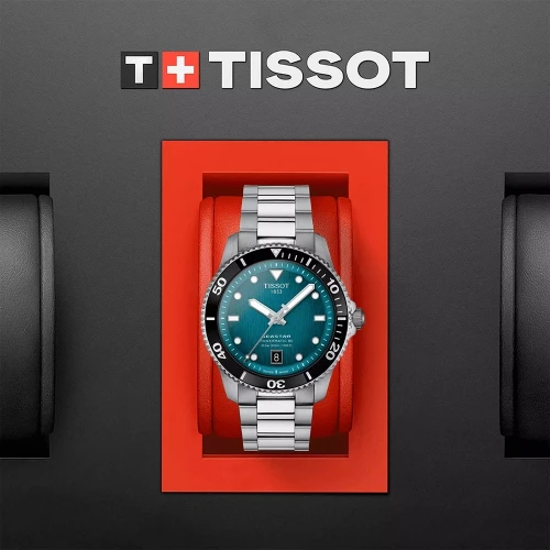 Чоловічий годинник TISSOT SEASTAR 1000 POWERMATIC 80 40MM T120.807.11.091.00 купити за ціною 39130 грн на сайті - THEWATCH