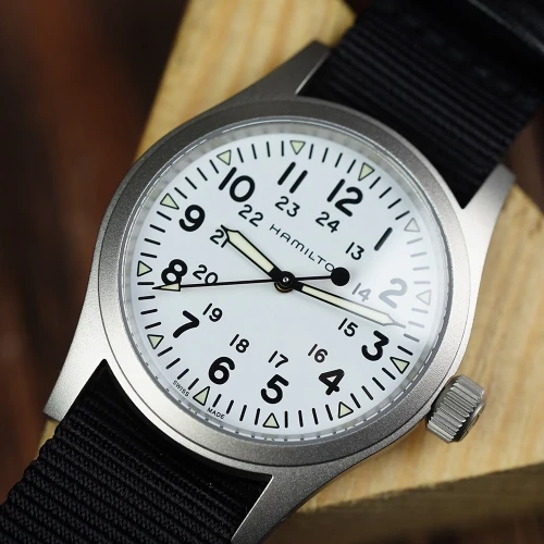 Чоловічий годинник HAMILTON KHAKI FIELD MECHANICAL 38MM H69439910 купити за ціною 32780 грн на сайті - THEWATCH