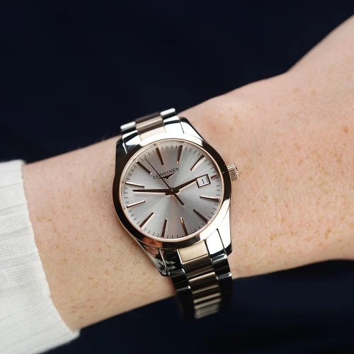 Женские наручные часы LONGINES CONQUEST CLASSIC L2.386.3.72.7 купить по цене 71650 грн на сайте - THEWATCH