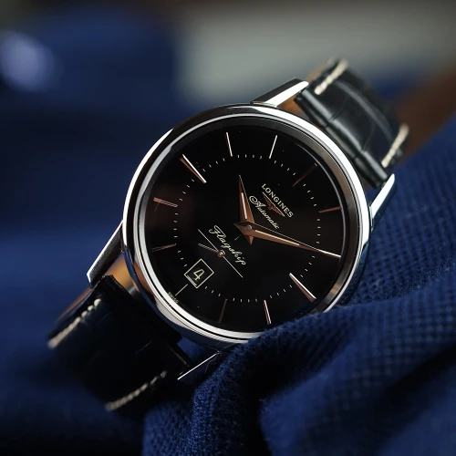 Мужские наручные часы LONGINES FLAGSHIP L4.795.4.58.0 купить по цене 109040 грн на сайте - THEWATCH