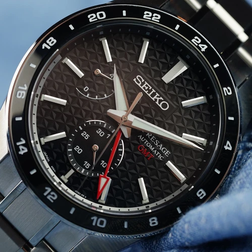 Чоловічий годинник SEIKO PRESAGE SHARP EDGED GMT SUMI-IRO SPB221J1 купити за ціною 75800 грн на сайті - THEWATCH