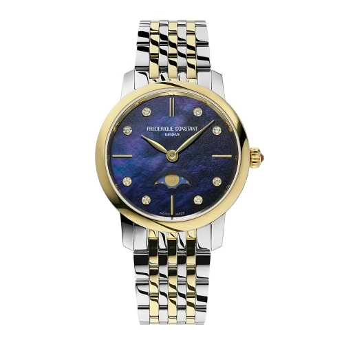 Жіночий годинник FREDERIQUE CONSTANT SLIMLINE LADIES MOONPHASE FC-206MPND1S3B купити за ціною 82690 грн на сайті - THEWATCH