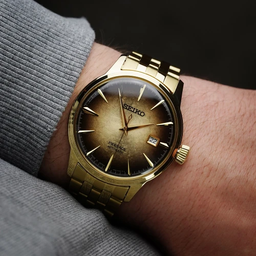 Чоловічий годинник SEIKO PRESAGE COCKTAIL TIME HALF AND HALF EUROPEAN LIMITED EDITION SRPK48J1 купити за ціною 27500 грн на сайті - THEWATCH