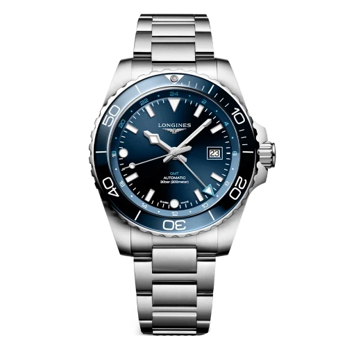 Чоловічий годинник LONGINES HYDROCONQUEST GMT L3.890.4.96.6 купити за ціною 174460 грн на сайті - THEWATCH