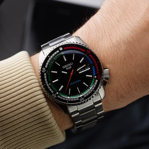 Чоловічий годинник SEIKO 5 SPORTS 55TH ANNIVERSARY SPECIAL EDITION SRPK13K1 купити за ціною 17700 грн на сайті - THEWATCH