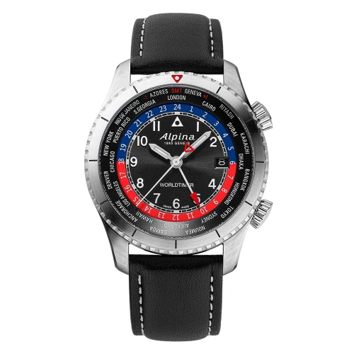 Чоловічий годинник ALPINA STARTIMER PILOT QUARTZ WORLDTIMER AL-255BRB4S26 купити за ціною 46400 грн на сайті - THEWATCH