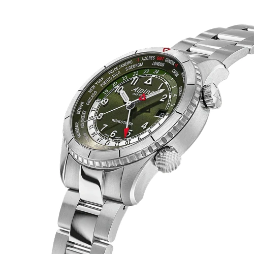Чоловічий годинник ALPINA STARTIMER PILOT QUARTZ WORLDTIMER AL-255GR4S26B купити за ціною 48840 грн на сайті - THEWATCH
