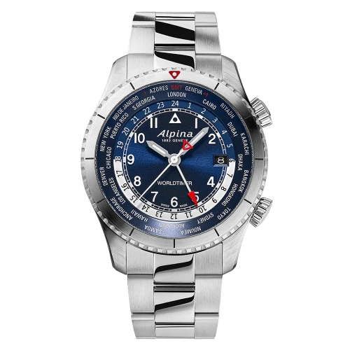 Чоловічий годинник ALPINA STARTIMER PILOT QUARTZ WORLDTIMER AL-255N4S26B купити за ціною 48840 грн на сайті - THEWATCH