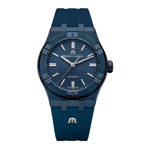 Чоловічий годинник MAURICE LACROIX AIKON AUTOMATIC 39MM BLUE PVD LIMITED EDITION AI6007-PVC00-430-4 купити за ціною 137080 грн на сайті - THEWATCH