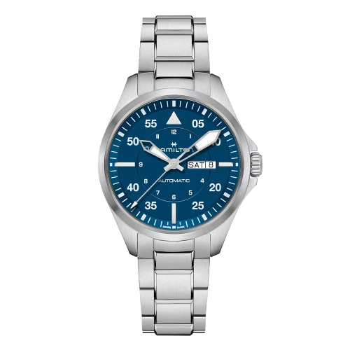 Чоловічий годинник HAMILTON KHAKI AVIATION PILOT DAY DATE AUTO H64635140 купити за ціною 59300 грн на сайті - THEWATCH