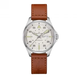 Чоловічий годинник HAMILTON KHAKI AVIATION PILOT DAY DATE AUTO H64635550 купити за ціною 57380 грн на сайті - THEWATCH