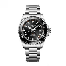 Чоловічий годинник LONGINES HYDROCONQUEST GMT L3.790.4.56.6 купити за ціною 174460 грн на сайті - THEWATCH