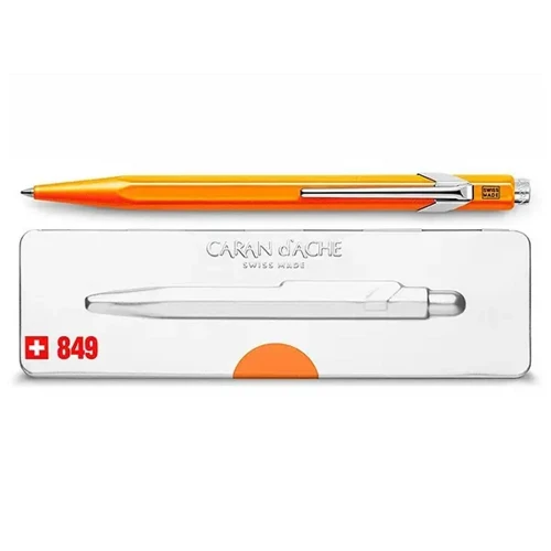 Ручка Caran d'Ache 849 FLUO Orange купити за ціною 1845 грн на сайті - THEWATCH