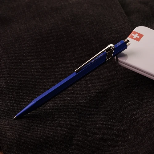 Ручка Caran d'Ache 849 COLORMAT-X Blue купить по цене 2195 грн на сайте - THEWATCH