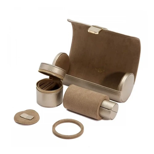 Рол Wolf Palermo Double Watch Roll with Jewelry Pouch 213978 купити за ціною 14061 грн на сайті - THEWATCH