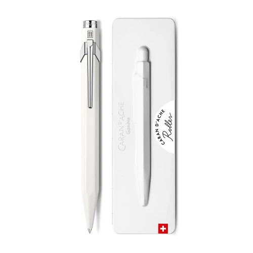 Ручка-ролер Caran d'Ache 849 White + box купити за ціною 3295 грн на сайті - THEWATCH
