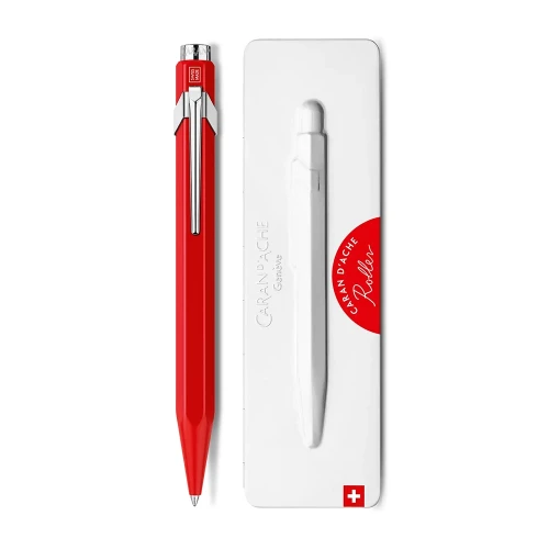 Ручка-ролер Caran d'Ache 849 Red+ box купити за ціною 3295 грн на сайті - THEWATCH