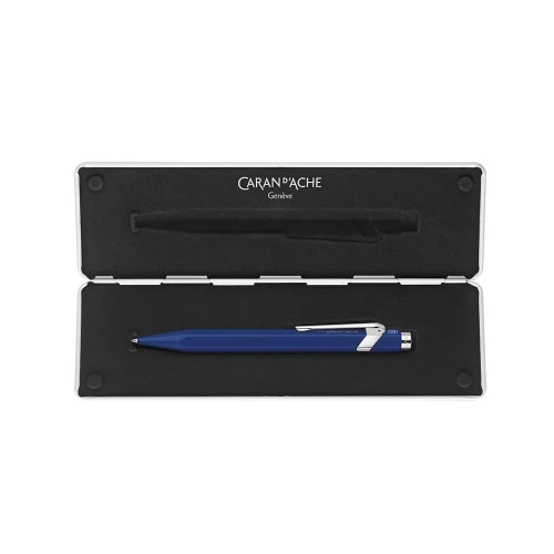 Ручка-ролер Caran d'Ache 849 Blue+ box купити за ціною 3295 грн на сайті - THEWATCH