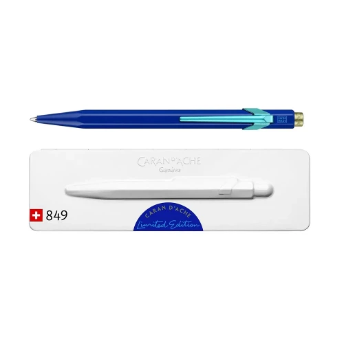 Ручка Caran d'Ache 849 CLAIM YOUR STYLE Blue + box купить по цене 2995 грн на сайте - THEWATCH