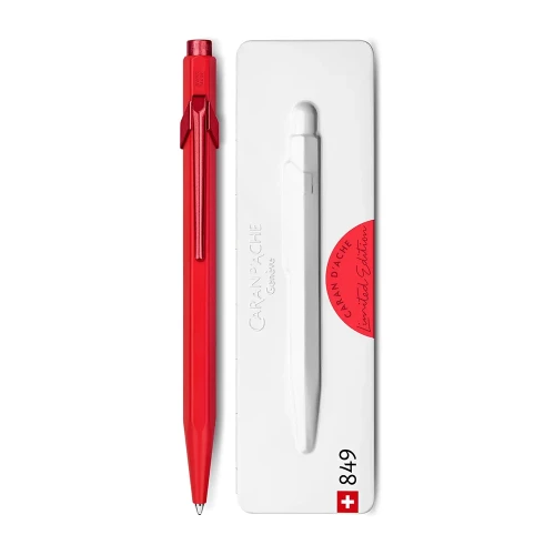 Ручка Caran d'Ache 849 CLAIM YOUR STYLE Scarlet Red + box купить по цене 2995 грн на сайте - THEWATCH