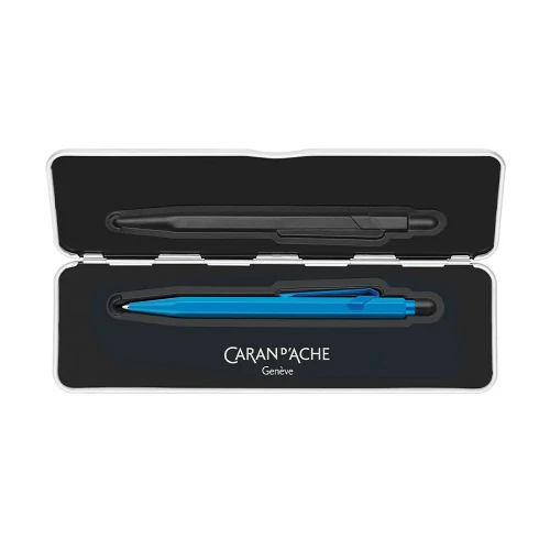 Ручка Caran d'Ache 849 CLAIM YOUR STYLE Azure Blue + box купити за ціною 2995 грн на сайті - THEWATCH