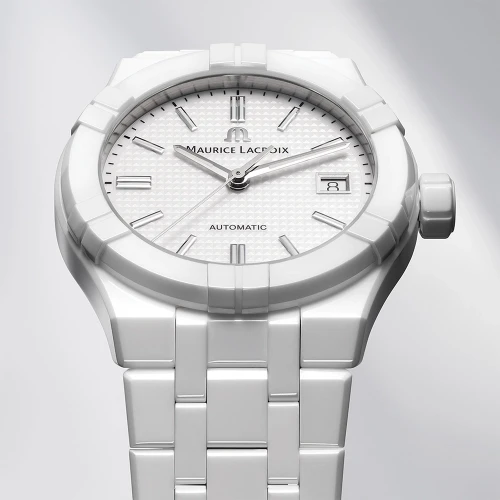 Мужские наручные часы MAURICE LACROIX AIKON AUTOMATIC CERAMIC 39MM AI6007-CRM72-130-7 купить по цене 178200 грн на сайте - THEWATCH