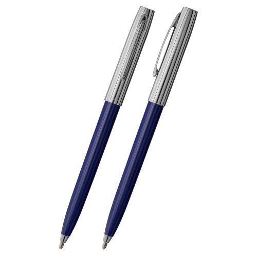 Ручка Fisher Space Pen Cap-O-Matic Blue & Chrome купити за ціною 975 грн на сайті - THEWATCH